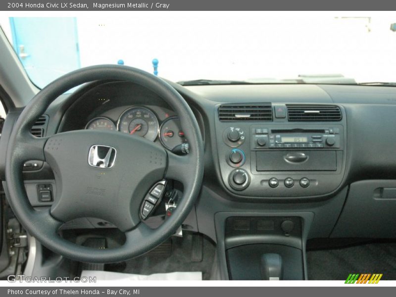 Magnesium Metallic / Gray 2004 Honda Civic LX Sedan