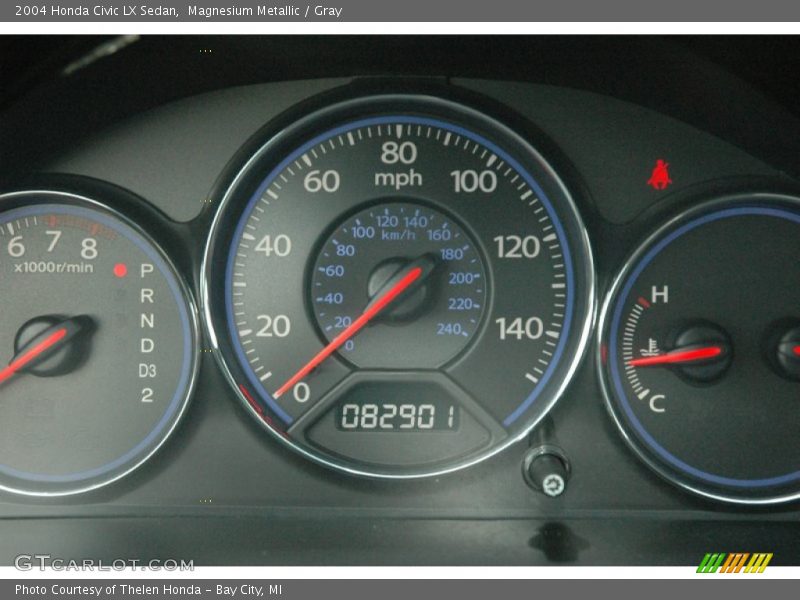 Magnesium Metallic / Gray 2004 Honda Civic LX Sedan
