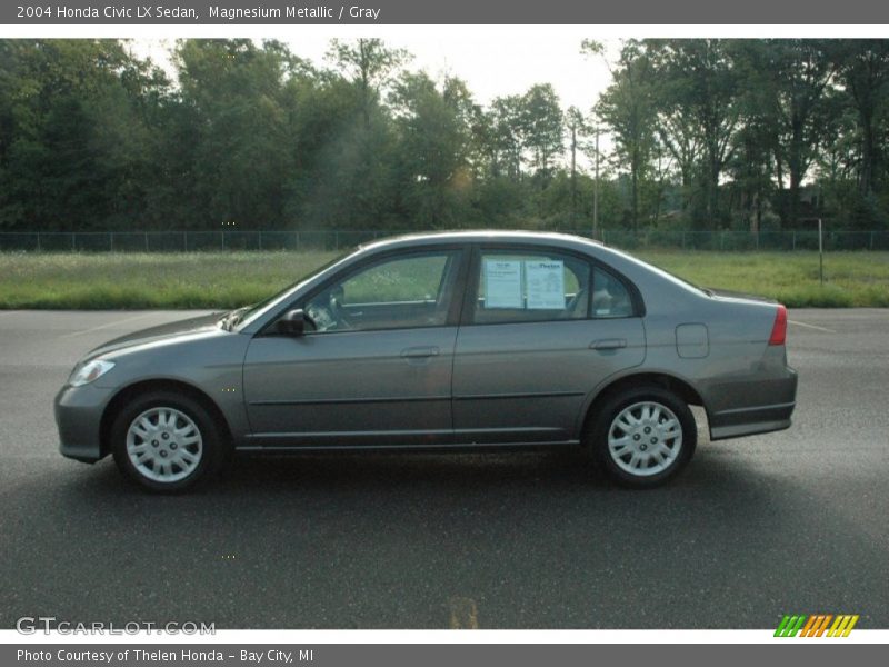 Magnesium Metallic / Gray 2004 Honda Civic LX Sedan