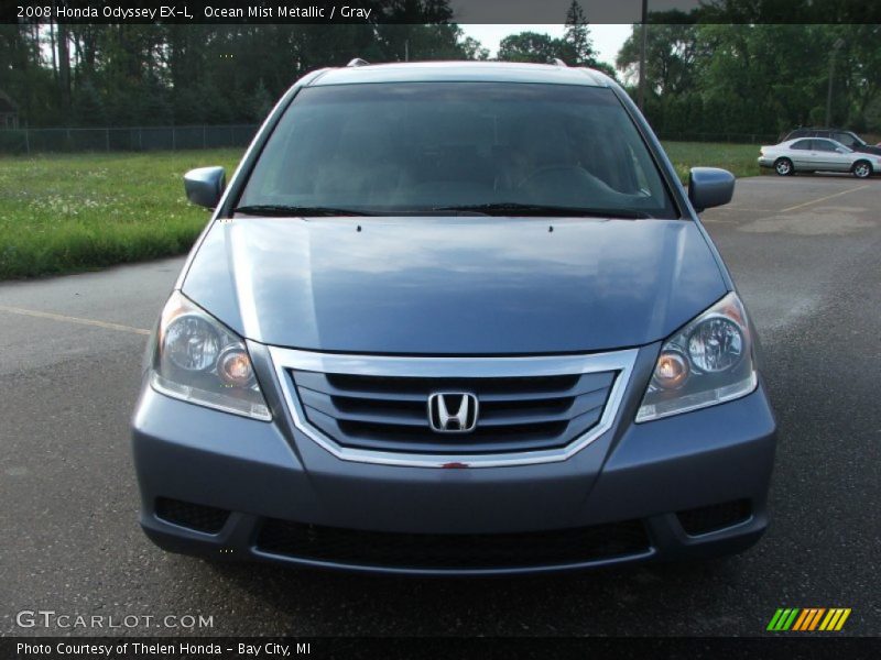 Ocean Mist Metallic / Gray 2008 Honda Odyssey EX-L