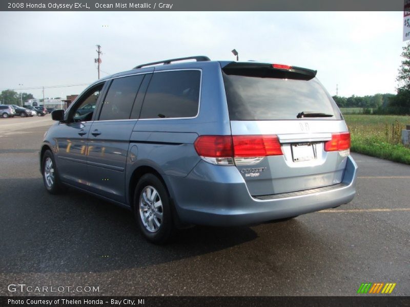 Ocean Mist Metallic / Gray 2008 Honda Odyssey EX-L