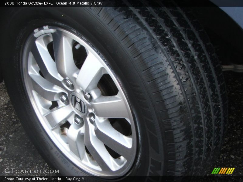 Ocean Mist Metallic / Gray 2008 Honda Odyssey EX-L