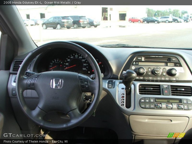 Ocean Mist Metallic / Gray 2008 Honda Odyssey EX-L
