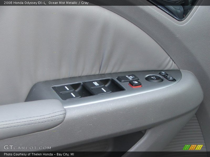 Ocean Mist Metallic / Gray 2008 Honda Odyssey EX-L