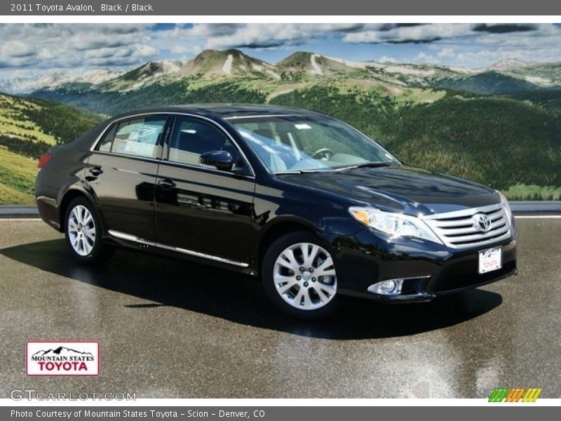 Black / Black 2011 Toyota Avalon