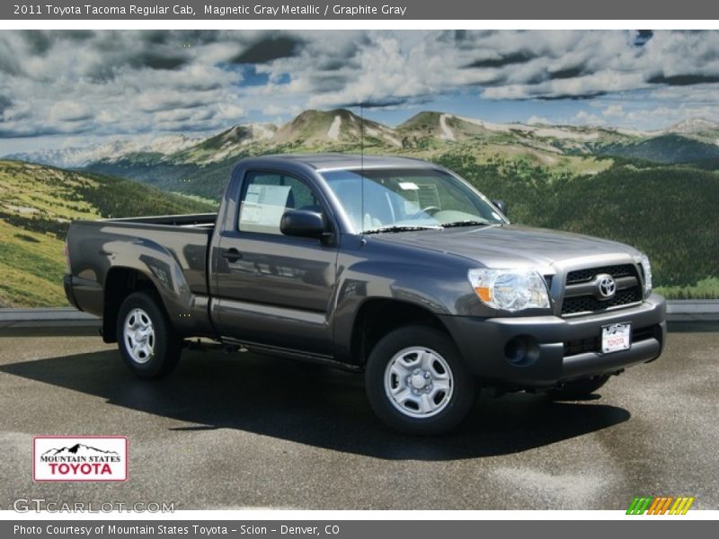 Magnetic Gray Metallic / Graphite Gray 2011 Toyota Tacoma Regular Cab