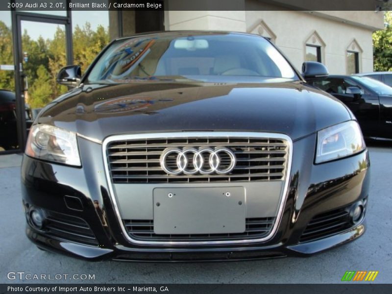 Brilliant Black / Cardamom Beige 2009 Audi A3 2.0T