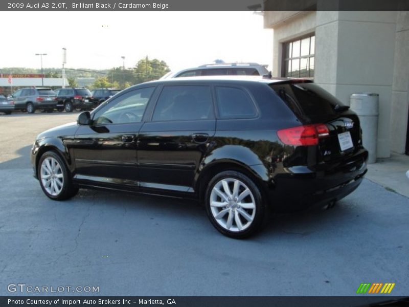 Brilliant Black / Cardamom Beige 2009 Audi A3 2.0T