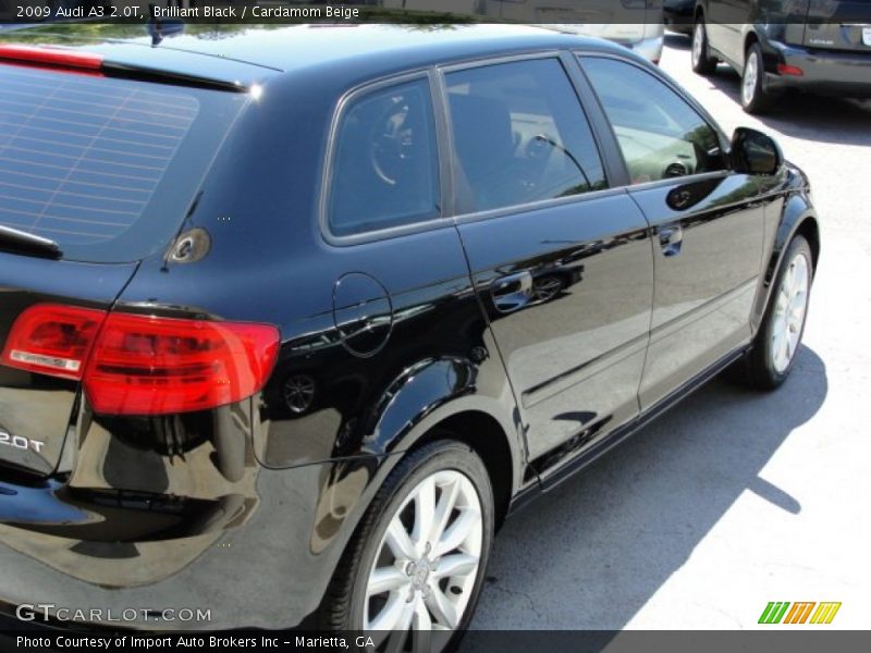 Brilliant Black / Cardamom Beige 2009 Audi A3 2.0T