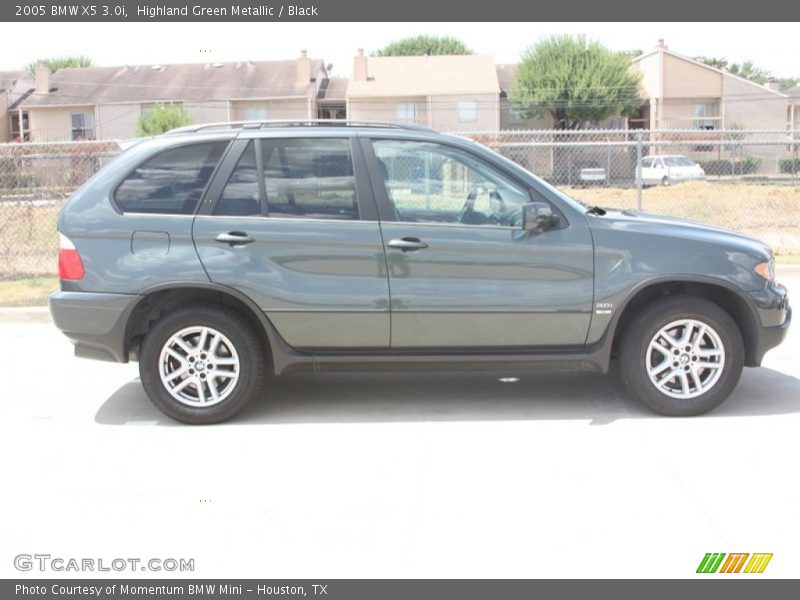Highland Green Metallic / Black 2005 BMW X5 3.0i
