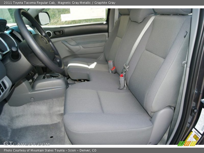 Magnetic Gray Metallic / Graphite Gray 2011 Toyota Tacoma Regular Cab