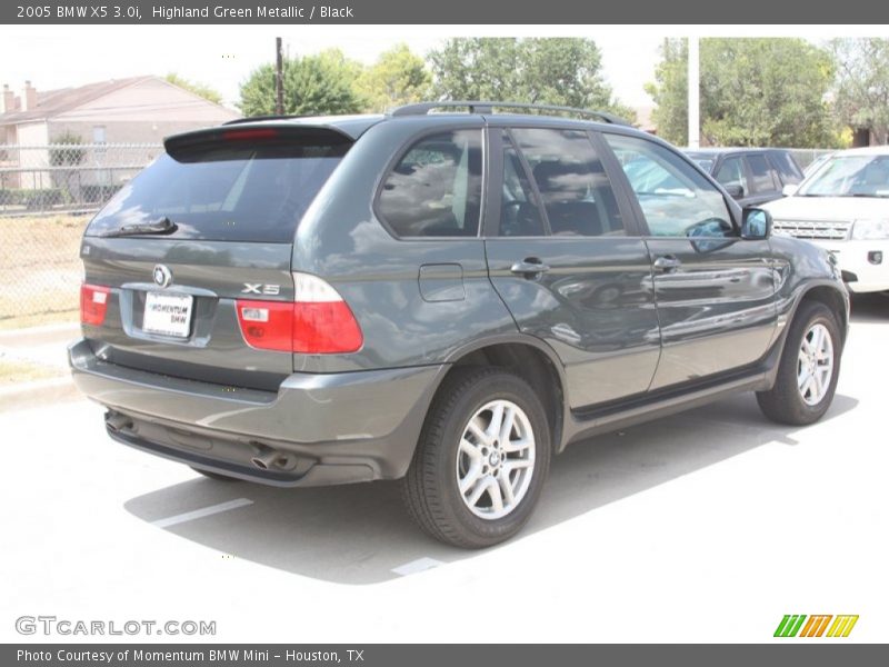 Highland Green Metallic / Black 2005 BMW X5 3.0i