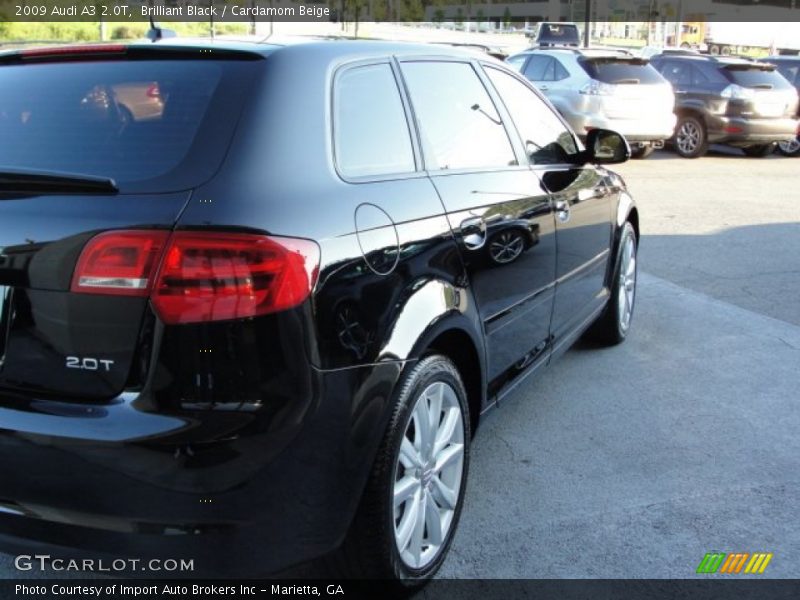 Brilliant Black / Cardamom Beige 2009 Audi A3 2.0T