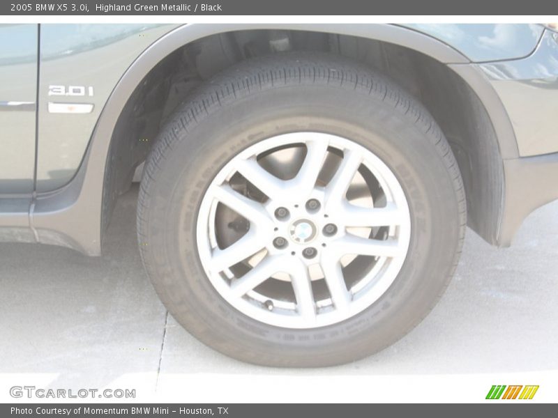 Highland Green Metallic / Black 2005 BMW X5 3.0i