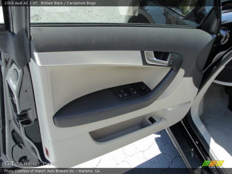 Brilliant Black / Cardamom Beige 2009 Audi A3 2.0T