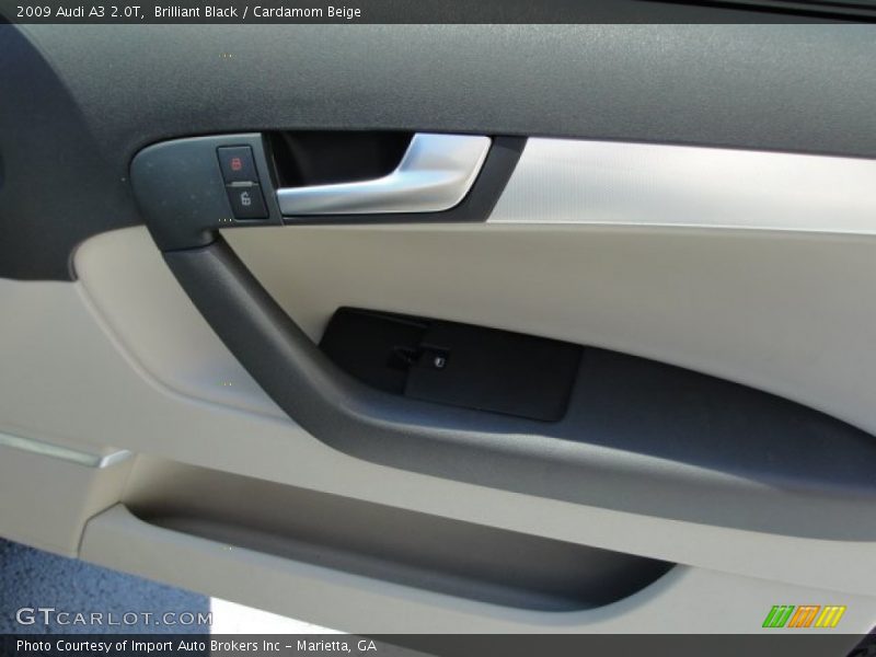 Brilliant Black / Cardamom Beige 2009 Audi A3 2.0T