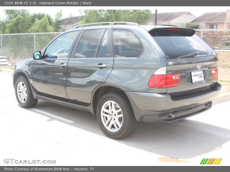 Highland Green Metallic / Black 2005 BMW X5 3.0i