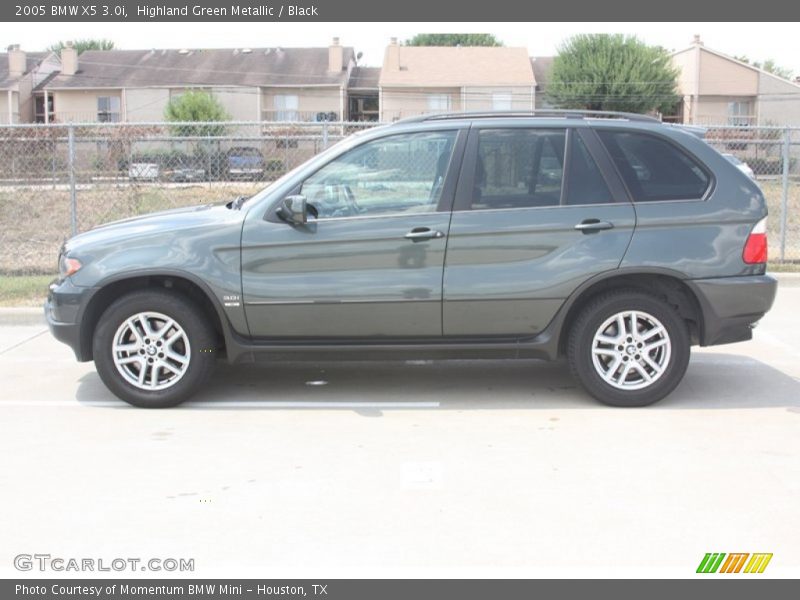 Highland Green Metallic / Black 2005 BMW X5 3.0i
