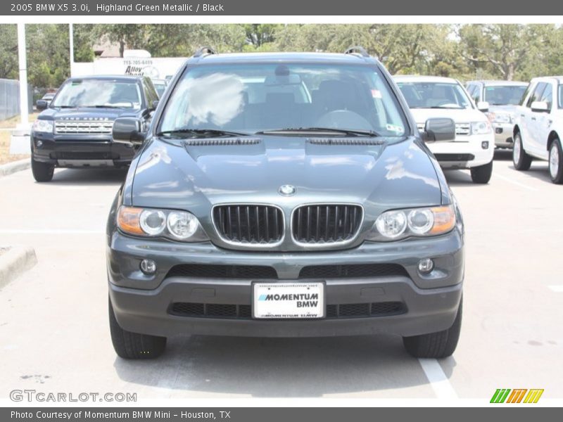 Highland Green Metallic / Black 2005 BMW X5 3.0i