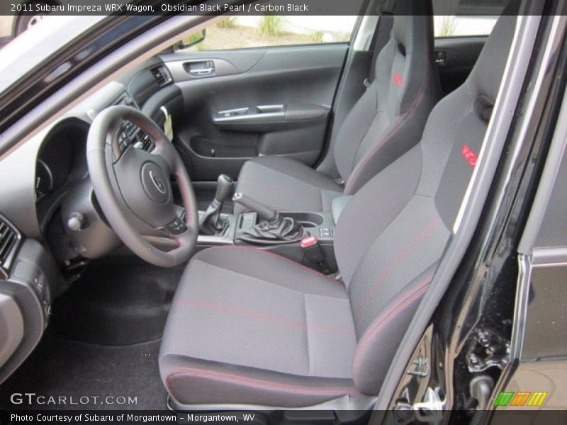  2011 Impreza WRX Wagon Carbon Black Interior