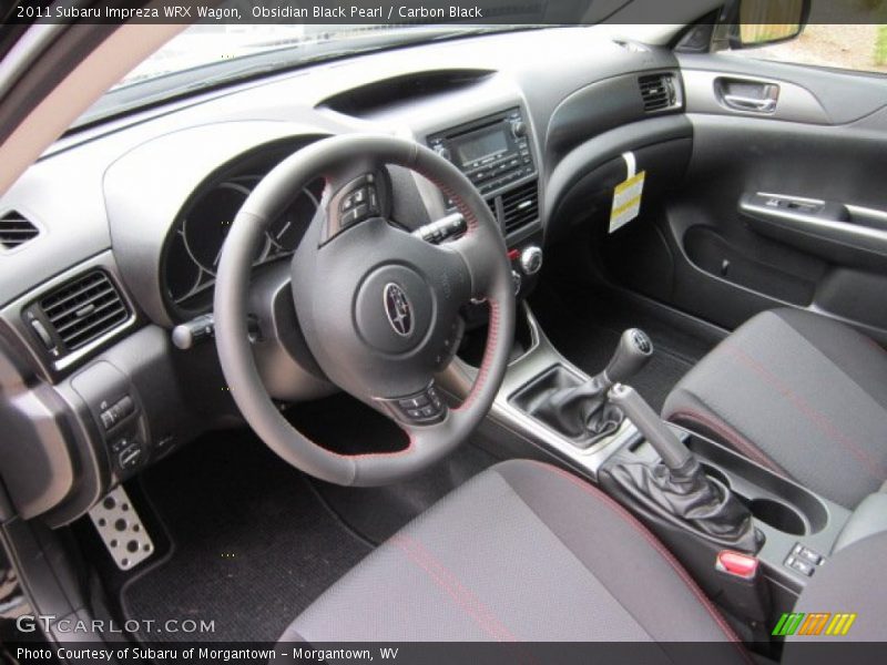  2011 Impreza WRX Wagon Carbon Black Interior