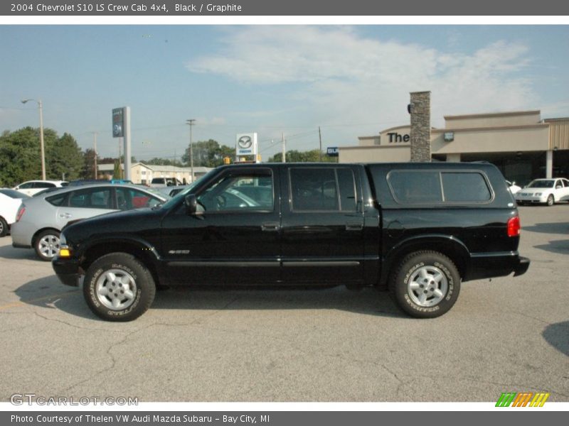 Black / Graphite 2004 Chevrolet S10 LS Crew Cab 4x4