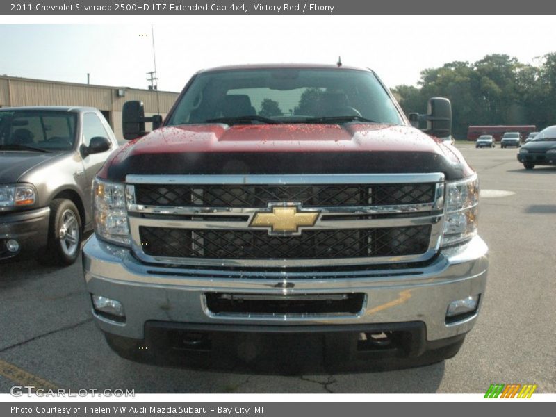 Victory Red / Ebony 2011 Chevrolet Silverado 2500HD LTZ Extended Cab 4x4