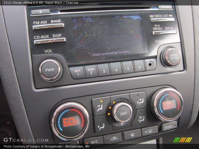 Controls of 2012 Altima 3.5 SR
