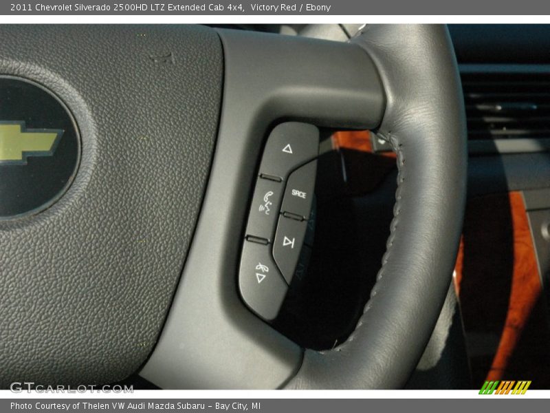 Victory Red / Ebony 2011 Chevrolet Silverado 2500HD LTZ Extended Cab 4x4
