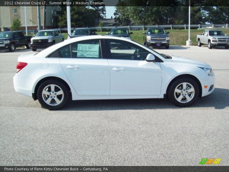 Summit White / Medium Titanium 2012 Chevrolet Cruze LT