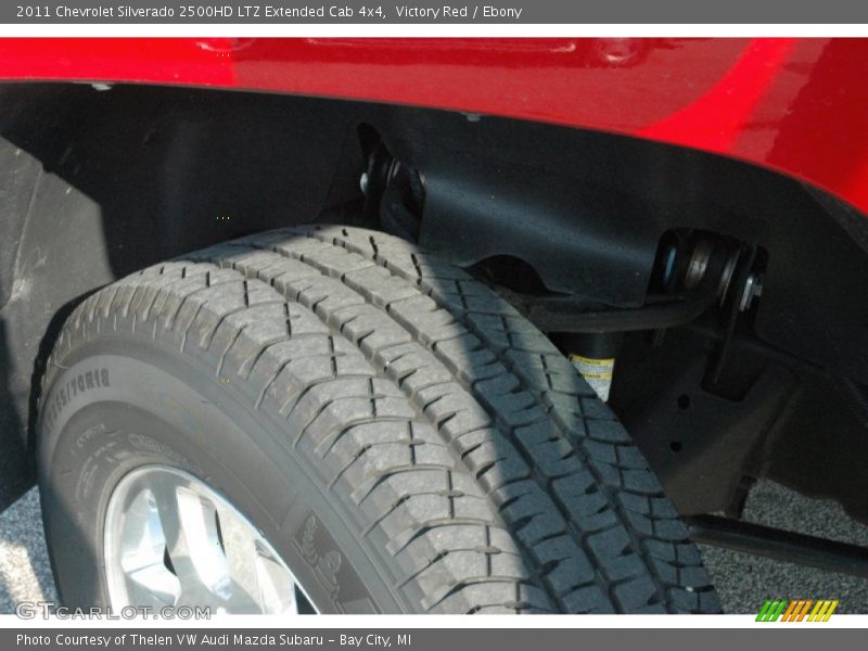 Victory Red / Ebony 2011 Chevrolet Silverado 2500HD LTZ Extended Cab 4x4