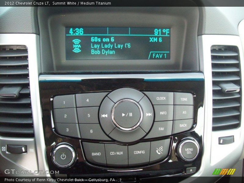 Controls of 2012 Cruze LT