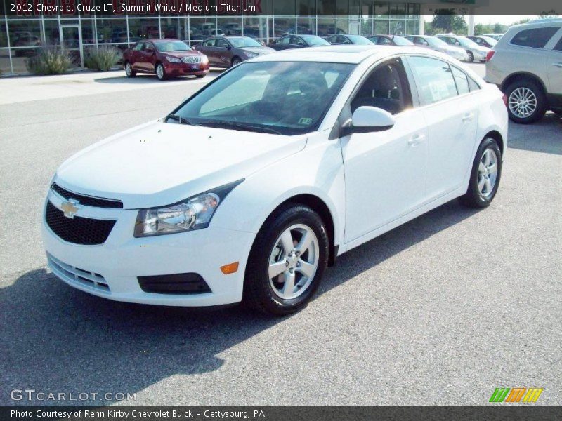 Summit White / Medium Titanium 2012 Chevrolet Cruze LT