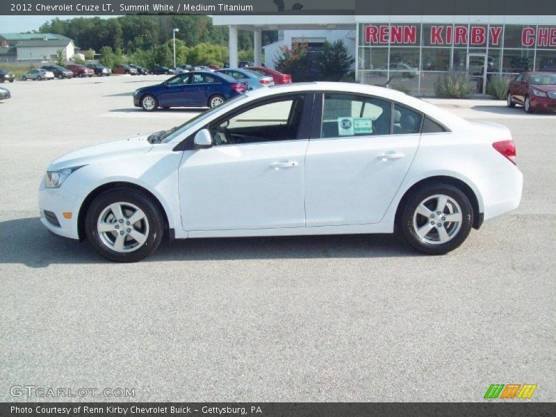 Summit White / Medium Titanium 2012 Chevrolet Cruze LT