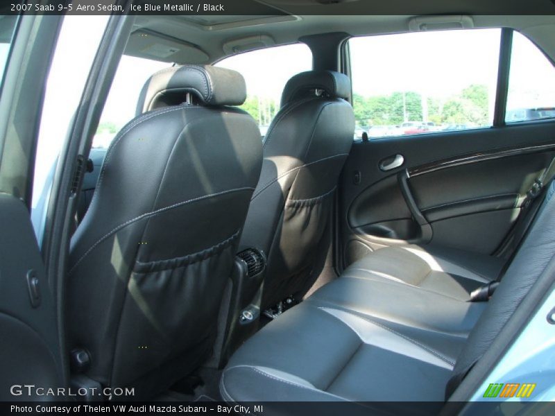 Ice Blue Metallic / Black 2007 Saab 9-5 Aero Sedan