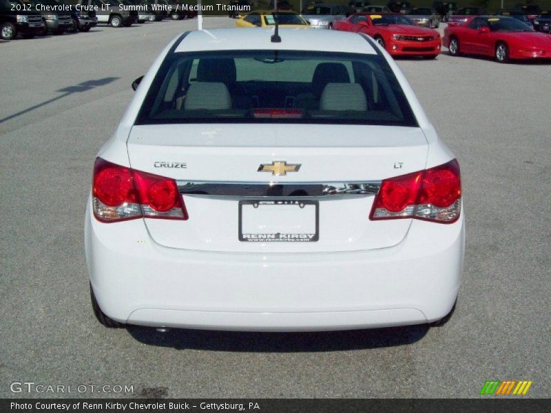 Summit White / Medium Titanium 2012 Chevrolet Cruze LT