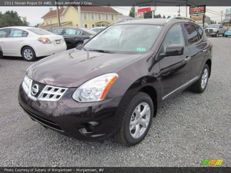 Black Amethyst / Gray 2011 Nissan Rogue SV AWD