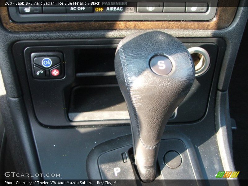 Ice Blue Metallic / Black 2007 Saab 9-5 Aero Sedan