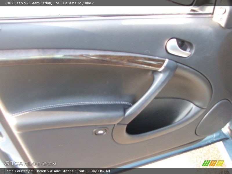 Ice Blue Metallic / Black 2007 Saab 9-5 Aero Sedan