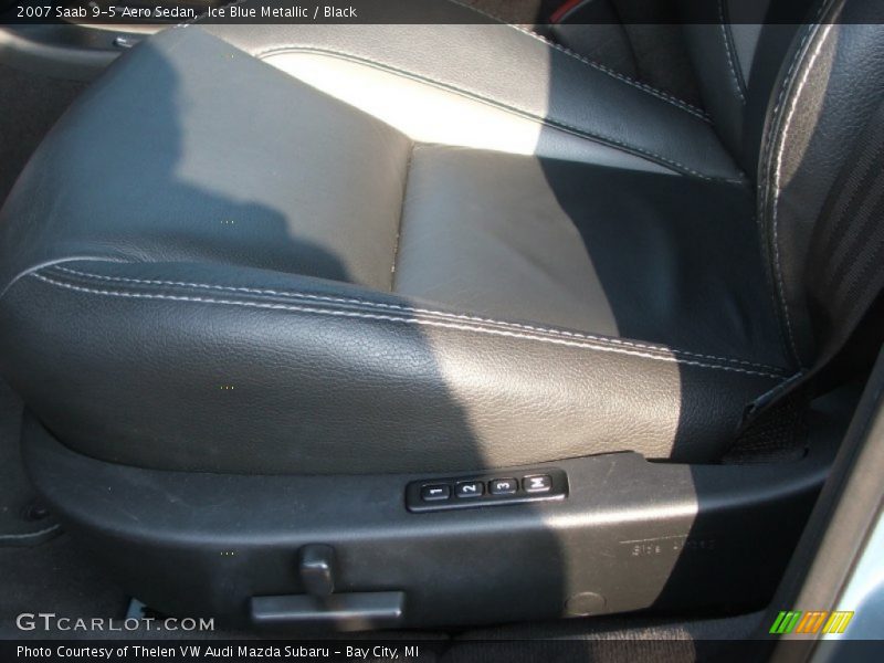 Ice Blue Metallic / Black 2007 Saab 9-5 Aero Sedan