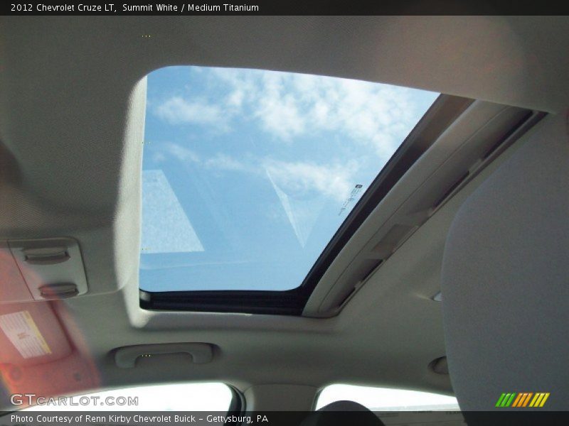 Sunroof of 2012 Cruze LT