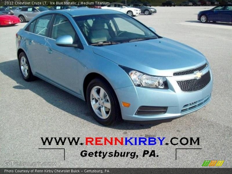 Ice Blue Metallic / Medium Titanium 2012 Chevrolet Cruze LT