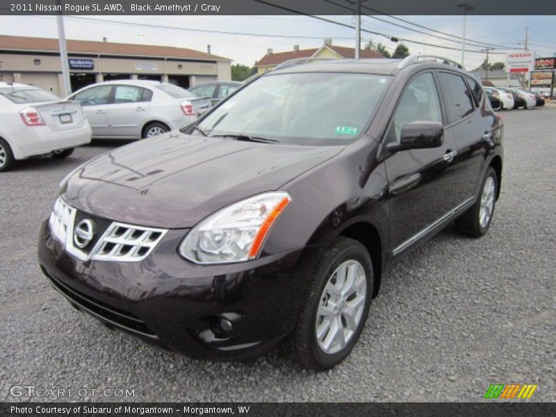 Black Amethyst / Gray 2011 Nissan Rogue SL AWD