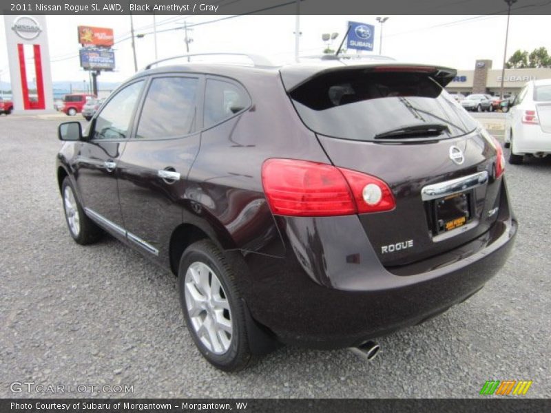 Black Amethyst / Gray 2011 Nissan Rogue SL AWD