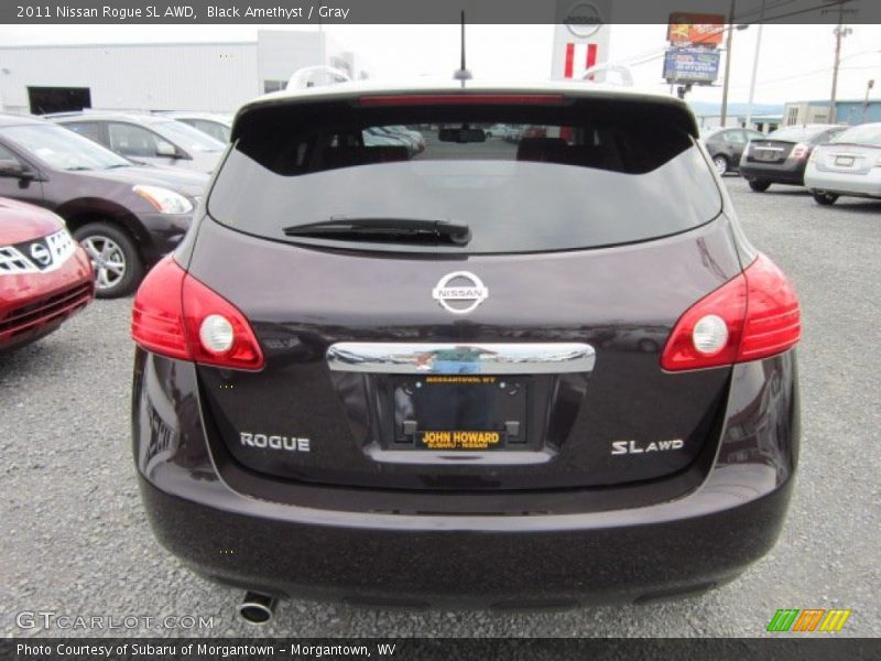 Black Amethyst / Gray 2011 Nissan Rogue SL AWD