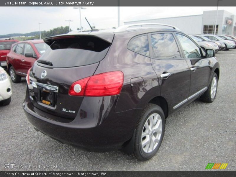 Black Amethyst / Gray 2011 Nissan Rogue SL AWD