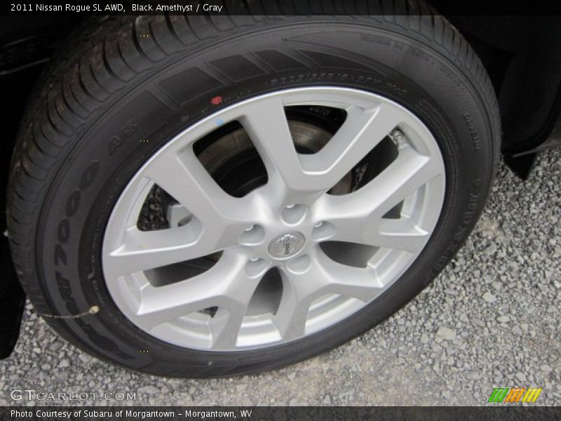 Black Amethyst / Gray 2011 Nissan Rogue SL AWD