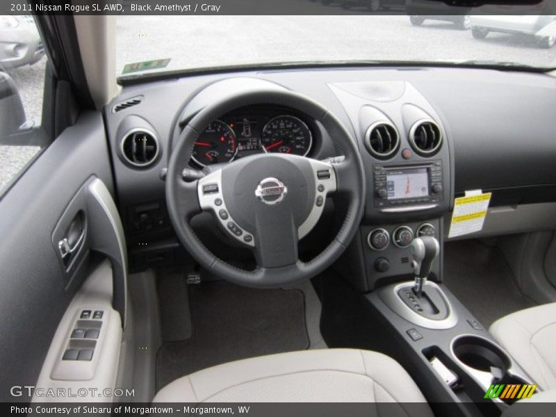 Black Amethyst / Gray 2011 Nissan Rogue SL AWD