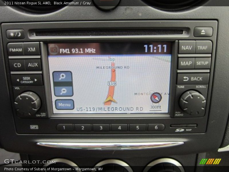 Black Amethyst / Gray 2011 Nissan Rogue SL AWD