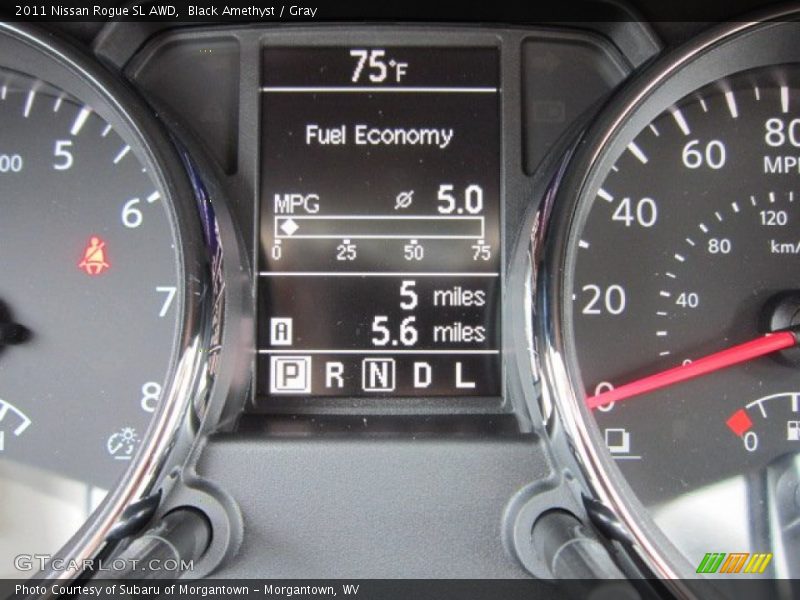 Black Amethyst / Gray 2011 Nissan Rogue SL AWD